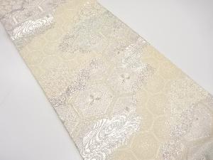 アンティーク　道長取りに若松・流水模様織り出し袋帯（着用可）